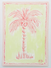 Mini Toile Palm No. 7 (pink & lime)