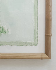 Toile Palm No. 15 (Green & Pale Aqua)