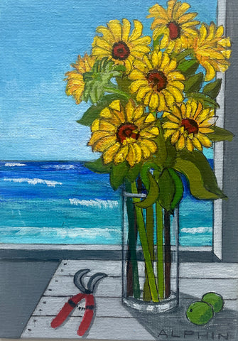 Sunflowers by the Sea