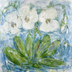 White Orchid Blooms No. 2