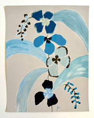 Fabled Floral in Shades of Blue