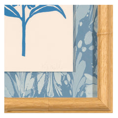 Violet Linocut Blue