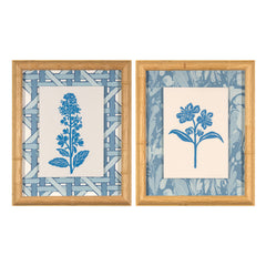 Violet Linocut Blue