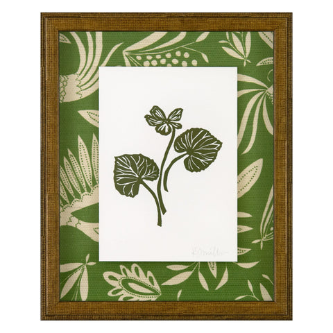 Violet Linocut Green 01
