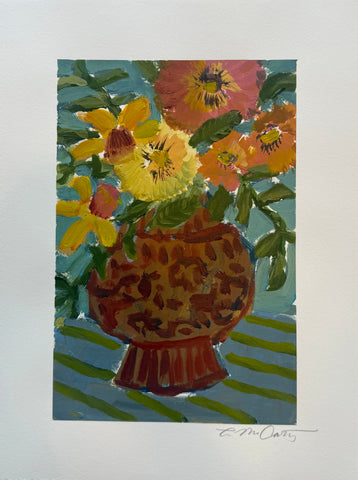 Floral Pots on Paper 2
