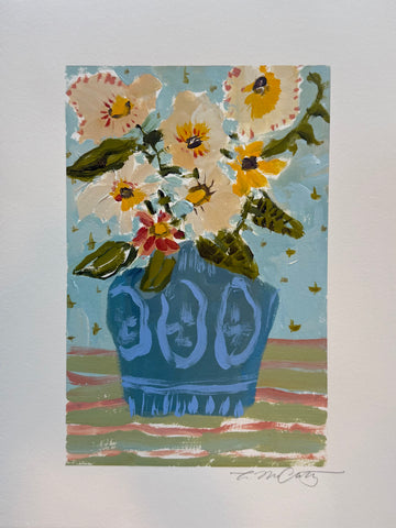 Floral Pots on Paper 3