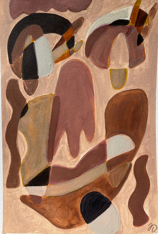 Face in Earth Tones III