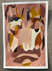 Face in Earth Tones II