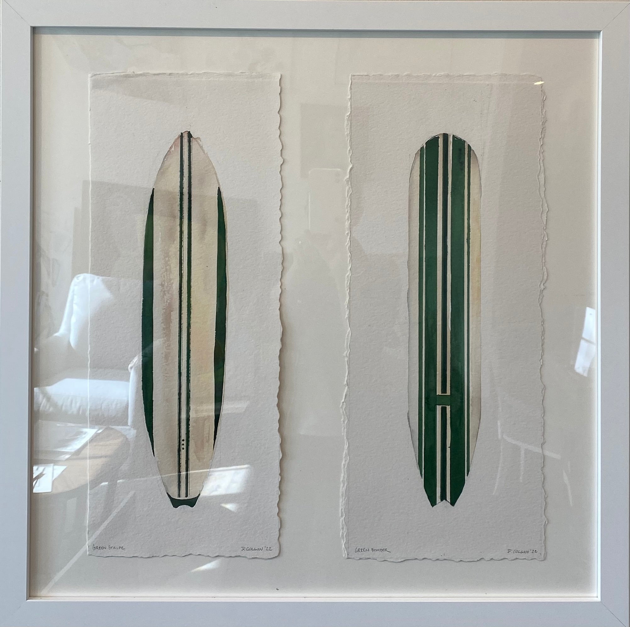 Green Stripe Green Bomber