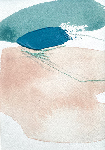 Teal and Soft Coral