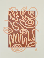 Fingers Faces & Plants in Rose & Pink Mat