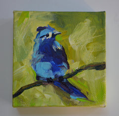 Blue Bird in Green