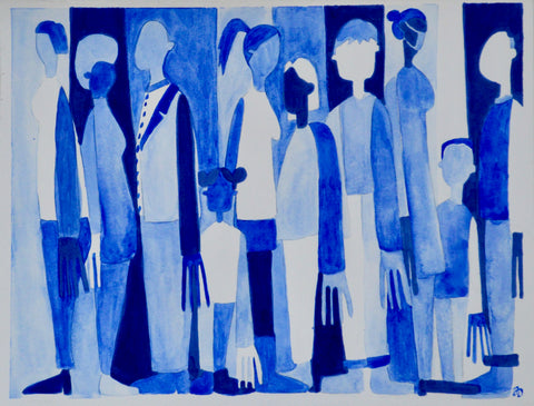 Crowd in Blue